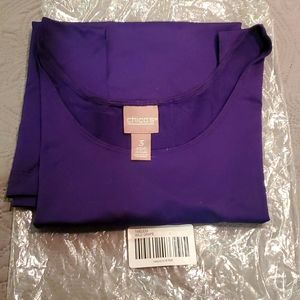 Chicos purple tank top